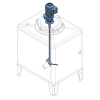 Planetary mixer batchsolid/liquid