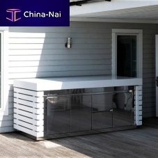 Polished stainless steel kitchen Ludovicaoutdoorcontemporarystainless steel