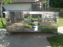 Stainless steel workbench 8-drawermobile