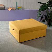 Contemporary ottoman HOUDINI fabricrectangularbed
