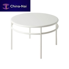 Design coffee table T37painted steelsteel baseround