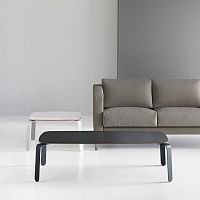 Contemporary coffee table CUAplywoodmetal baserectangular