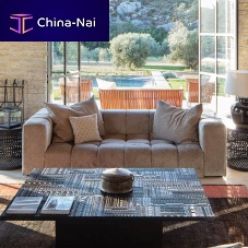 Semicircular sofa LOBAcontemporaryfabricgray