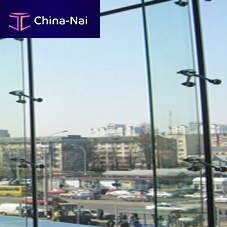 Double-glazed glass panel SPIDERtransparentfor facade