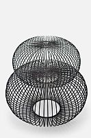 Original design pouf PLOFFsteelroundfor public building