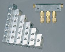 6-way manifold DRE aluminumfor centralized lubrication systems