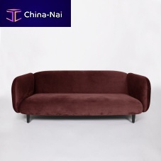 Contemporary sofa MORAvelvetbluered