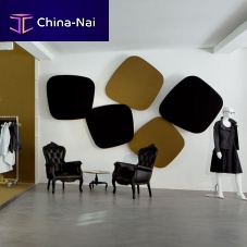 Wall-mounted acoustic panel TURNfor ceilingtextilecommercial