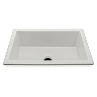 Single-bowl kitchen sink CASK40without drainboardceramicovermount