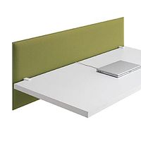 Desk mounted acoustic panel SNOWFRONTtextiledouble-sidedfor office