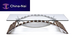 Original design coffee table TABVLAirokotempered glasscrystal