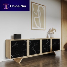 Contemporary sideboard Butlermarblewith drawerswith swing doors