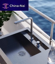 Countertop mixer tap K2M.LTSstainless steel 316Lkitchen2-hole