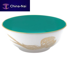 Porcelain salad bowl OCEAN BLEU