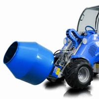 Hydraulic concrete mixer C890131for skid steer loadersstand-alonecompact