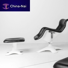 Contemporary footrest Karusellileatherfiberglass