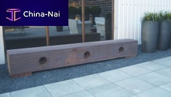Contemporary garden bench GAMMAwooden
