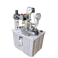 Air-driven hydraulic power unit for water