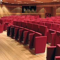 Contemporary auditorium seating PRIMAfabricleatherpolyurethane