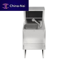 Stainless steel kitchen sink cabinet Deus 5 O100000with legsfor barcommercial