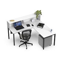 Melamine reception desk ATLANTICsteelPVCepoxy