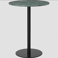 Contemporary high bar table GUBI 1.0glassmarblebrass base