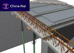 Flat beam combiprestressed concretesteel