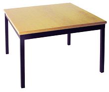 Contemporary table COFFEE beechmetal basehigh