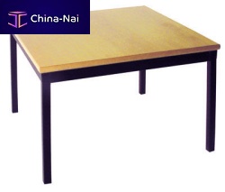 Contemporary table COFFEE beechmetal basehigh