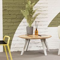Contemporary coffee table ILK oakoak baseround