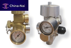 Gas valve for fire extinguishersfast-opening