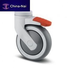 Polypropylene wheel Levinarubberwith brakeswiveling
