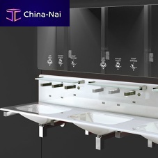 Integrated washbasin INTEGRAGLASS > ASolid Surfacemultiplerectangular