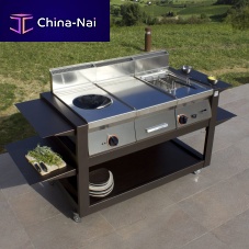 Outdoor kitchen CUBE 1200contemporaryaluminummodular