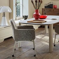 Contemporary dining chair Gyonindoorfabricleather