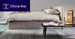 Double bed 5400 TANGRAMcontemporaryupholsteredwith headboard