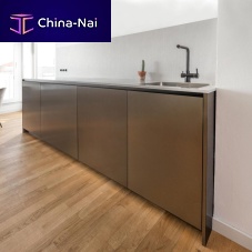 Contemporary kitchen GCwoodencompacthandleless