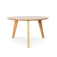 Contemporary coffee table MITAU oakwalnutwood veneer