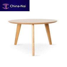 Contemporary coffee table MITAU oakwalnutwood veneer