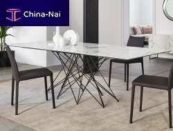 Contemporary dining table Octawood veneerwalnutoak