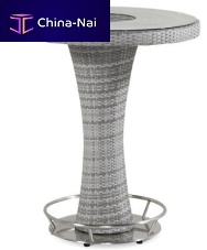 Contemporary high bar table MONTEGOwickerroundhome