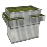 Square flower pot MKS-011