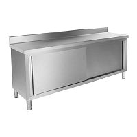 Stainless steel workbench door
