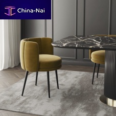 Contemporary chair lulu indoorfabricwooden base
