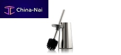 Plastic toilet brush stainless steelfloor