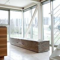 Contemporary bench BANCA byMarco W. Fagioli ed Emanuel Garganostone