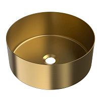 Countertop washbasin V515-Lstainless steelwithout holewithout overflow