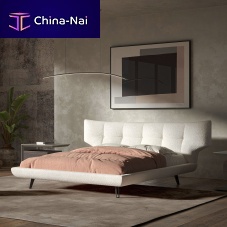 Double bed THOMAScontemporaryupholsteredwith headboard