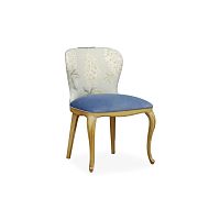 Classic dining chair FLORENCEindoorfabricwooden base