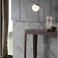 Table lamp DODO Tpainted metalglasscontemporary